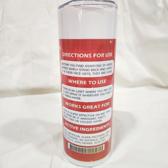 49ers "Haters" Spray Can tumbler - Picture 2 of 3